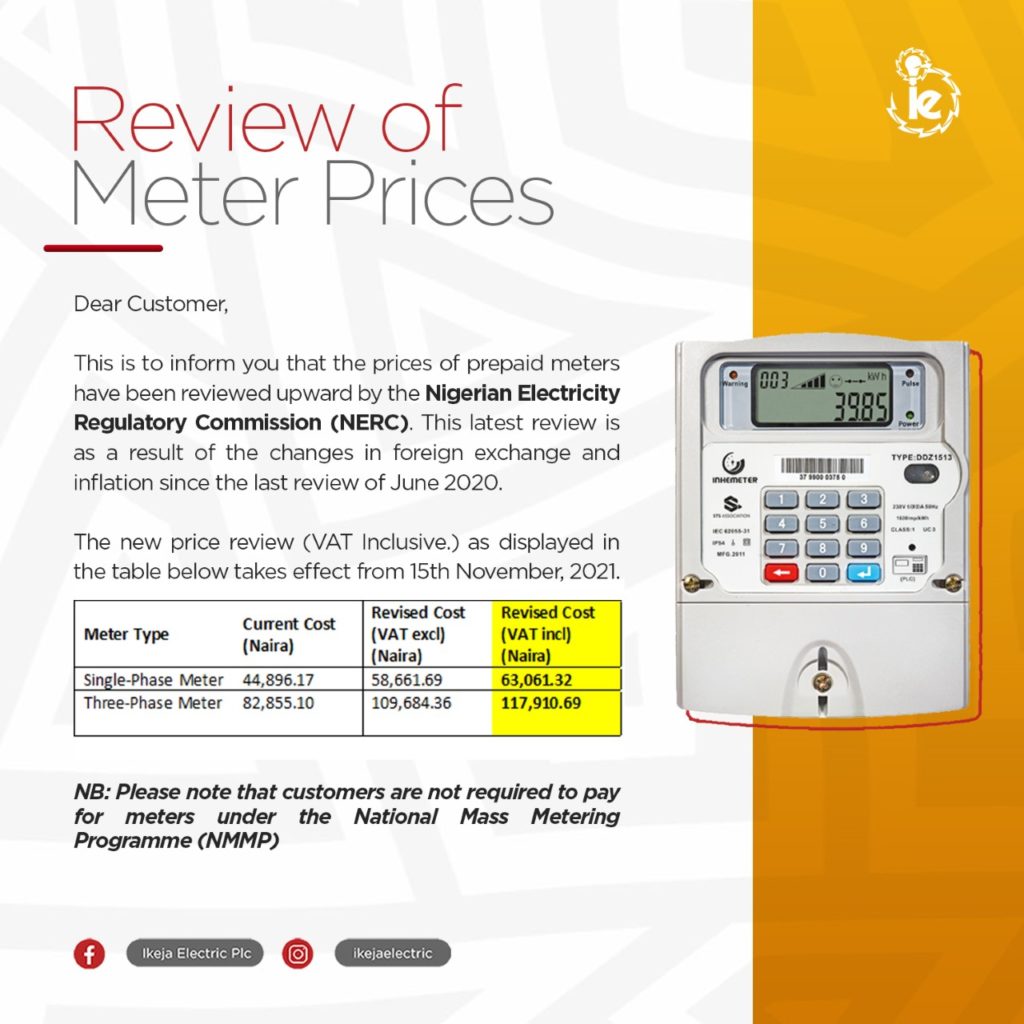 meter prices